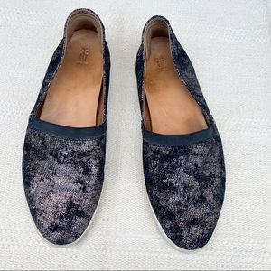 Frye Black and Gray Loafers